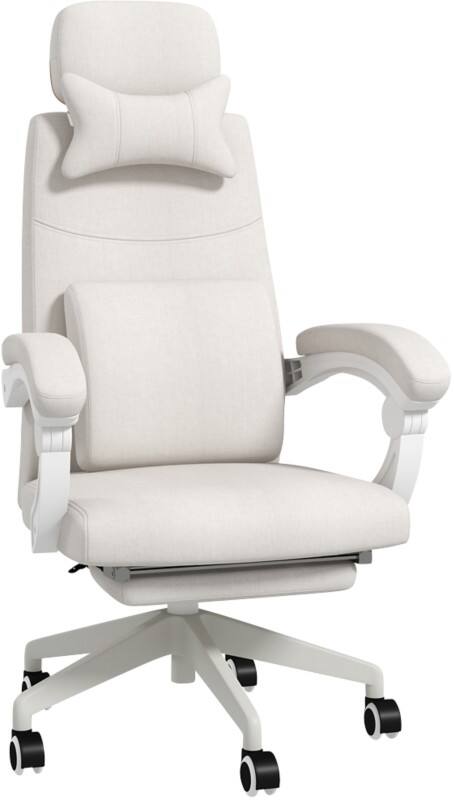 Vinsetto Office Chair Basic Tilt Fixed Armrest White 120 kg 921-253V71WT 680 x 620 x 1,270 mm  