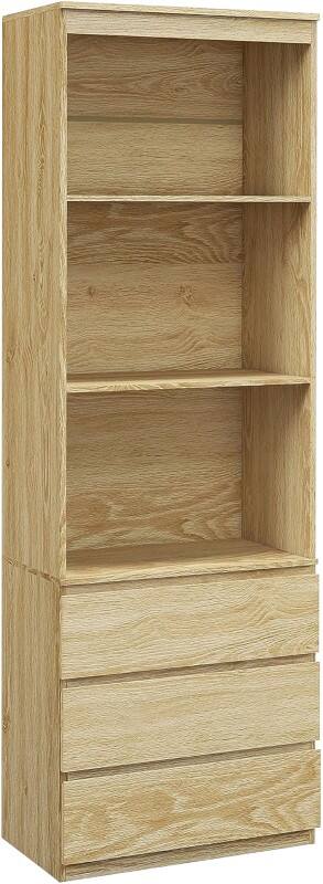 HOMCOM Particle Board Bookcase 350 x 600 x 1,800 mm Oak