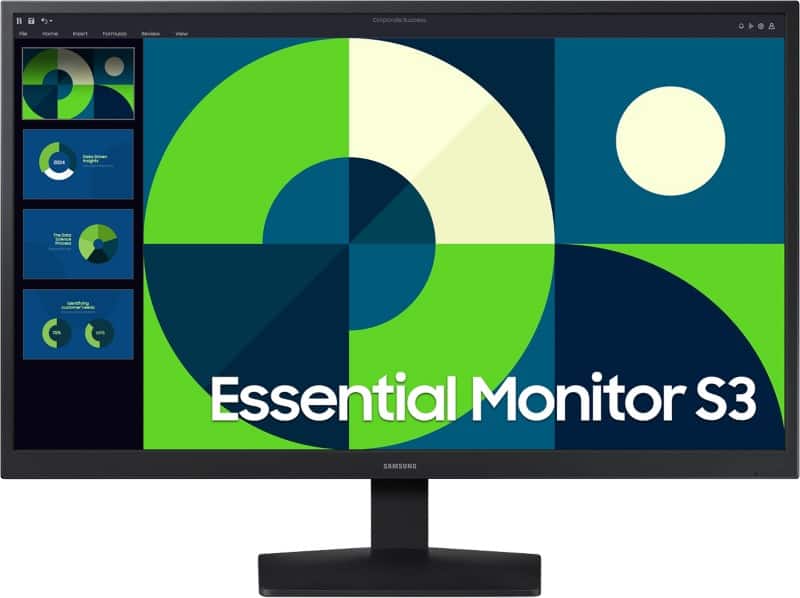 Samsung 59.9 cm (24") LED Monitor LS24D310EAUXXU Black  