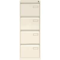 Bisley Filing Cabinet 4 Drawers Lockable 470 x 622 x 1,312 mm Chalk White  