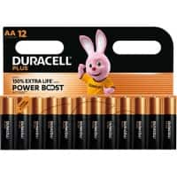 Duracell Batteries Plus Power Boost AA LR6 Alkaline Pack of 12