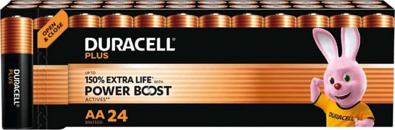 Duracell Batteries Plus Power Boost AA LR6 Alkaline Pack of 24