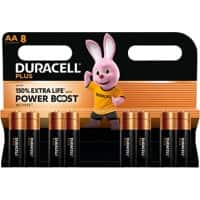 Duracell Batteries Plus Power Boost AA LR6 Alkaline Pack of 8