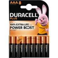 Duracell Batteries DURACELL PLUS AAA LR03 Alkaline Pack of 8