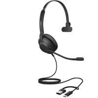 Jabra Evolve2 Wired Headset Over-the-head USB Mono 30 SE Black