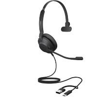 Jabra Evolve2 Wired Headset Over-the-head USB Without Bluetooth No Mono 30 SE Black