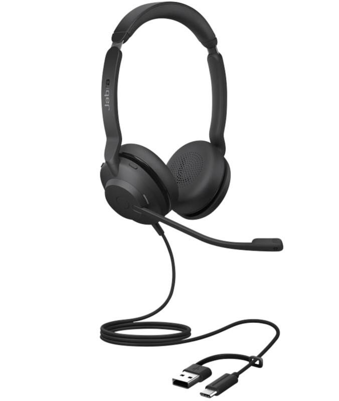 Jabra Evolve2 Wired Headset Over-the-head USB Stereo 30 SE Black