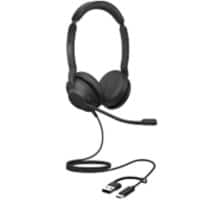 Jabra Evolve2 Wired Headset Over-the-head USB Stereo 30 SE Black