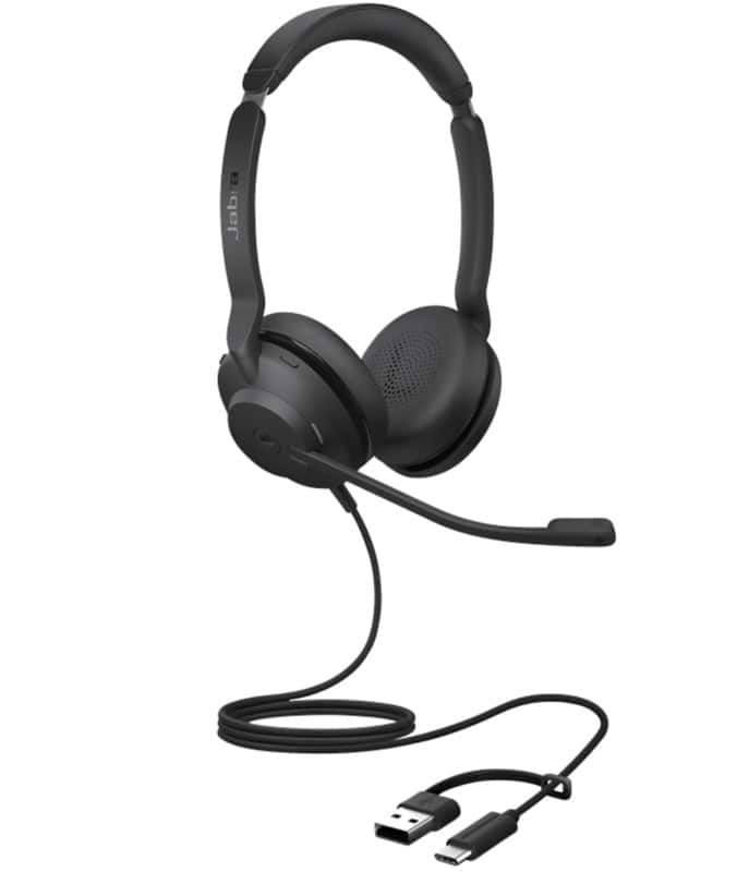 Jabra Evolve2 Wired Headset Over-the-head USB Without Bluetooth No Stereo 30 SE Black