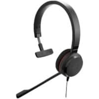 Jabra Evolve Wired Headset Over-the-head USB Noise Cancelling Microphone Mono 30 II Black