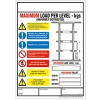 BEAVERSWOOD Weight Load Notice PVC (Polyvinyl Chloride) 25.4 cm