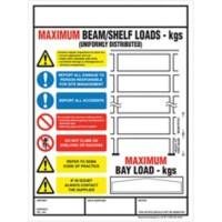 BEAVERSWOOD Weight Load Notice PVC (Polyvinyl Chloride) 32.5 cm
