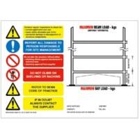 BEAVERSWOOD Weight Load Notice PVC (Polyvinyl Chloride) 42 cm