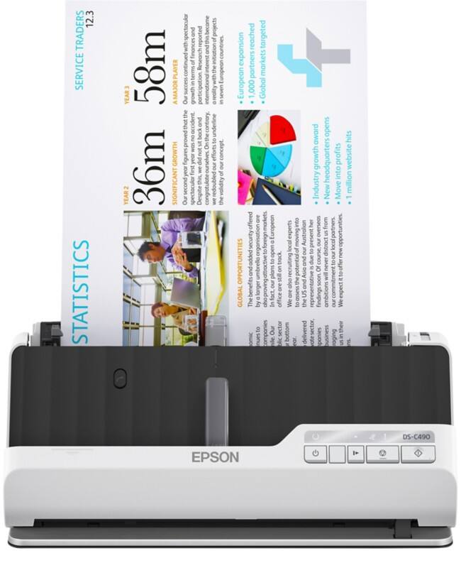 Epson DS-C490 Sheet-fed scanner Black, Grey