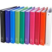 Exacompta 30 mm Ring Binder PP (Polypropylene) A4 4 Rings Assorted 51330E Pack of 20