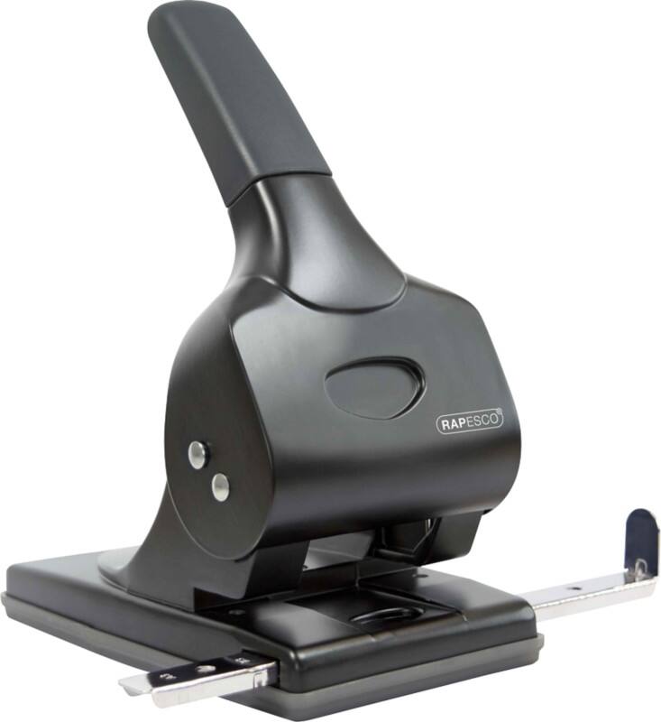Rapesco 2 Holes Heavy duty hole punch Metal, Plastic 65 Sheets 1015 Black