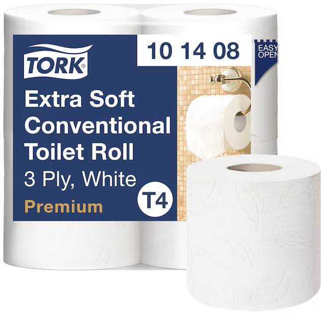 Tork T4 Premium  Toilet Paper 3 Ply 101408 Pack of 36