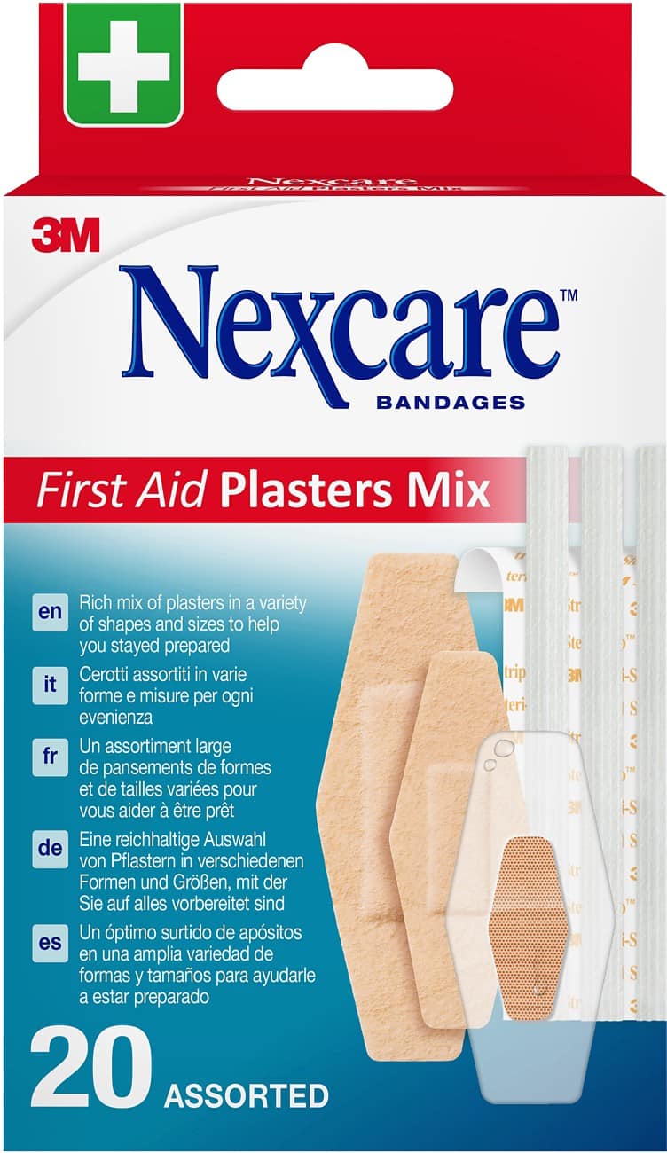 Nexcare Plaster 2.5 x 9.3 x 16.1 cm Pack of 20