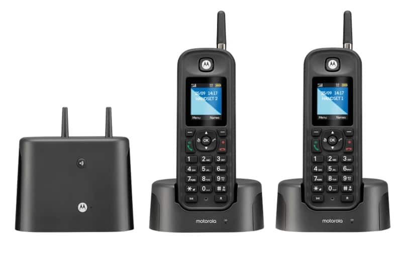 Motorola O202 Twin Ruggedised Long Range Cordeless Phone