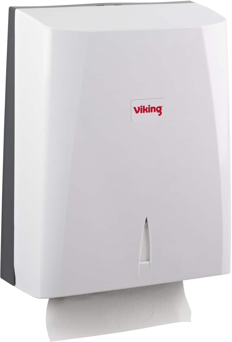 Viking ZigZag Paper Hand Towel Dispenser Plastic Lockable White