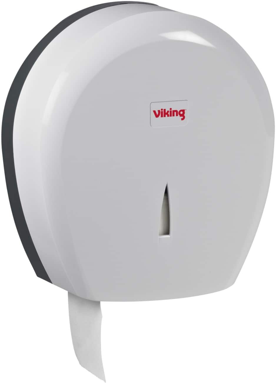 Viking Jumbo 400 Toilet Paper Dispenser Plastic Lockable White