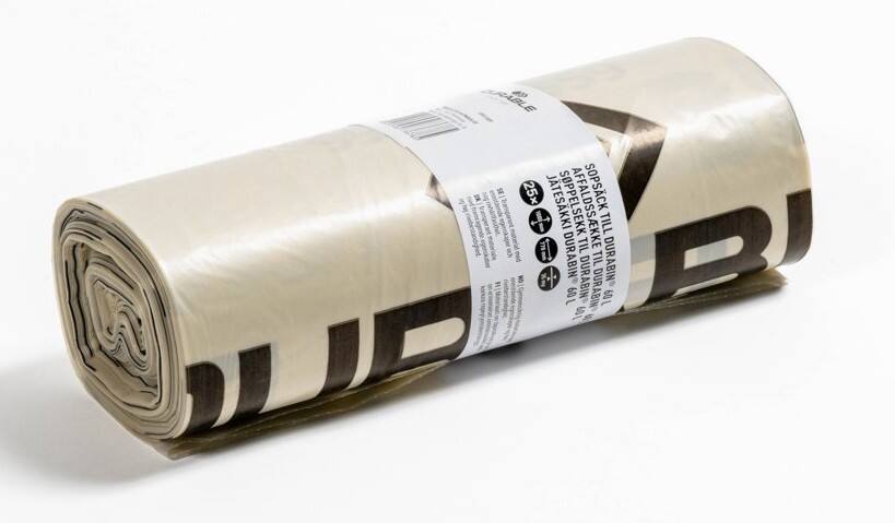 DURABLE DURABIN Bin Bags 110 L  Transparent Plastic 35 microns Pack of 25