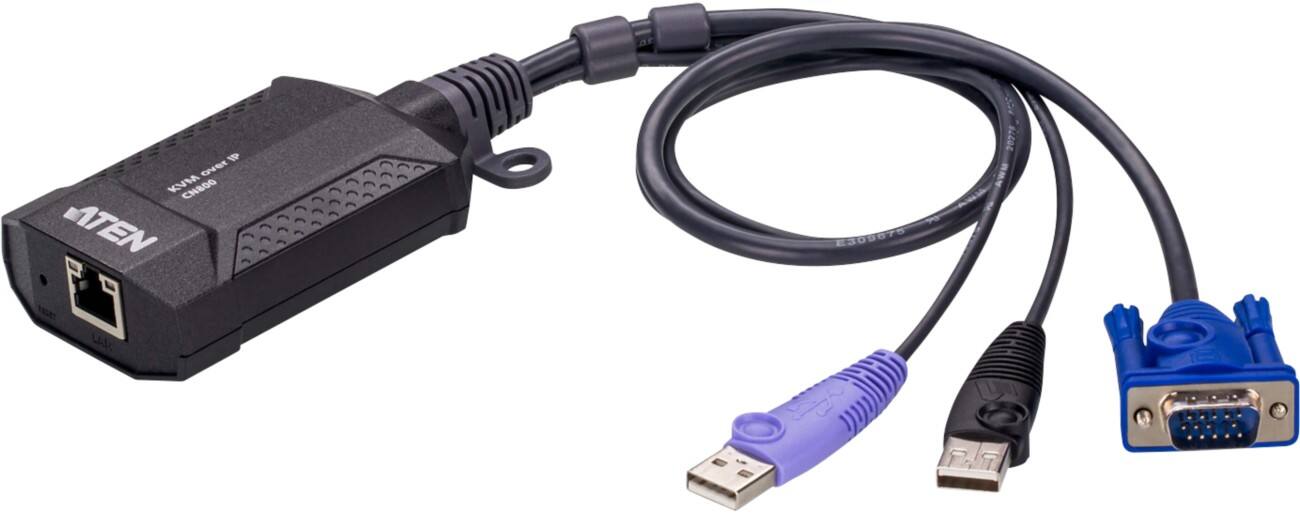 ATEN KVM-over-IP VGA Male USB A Male Black