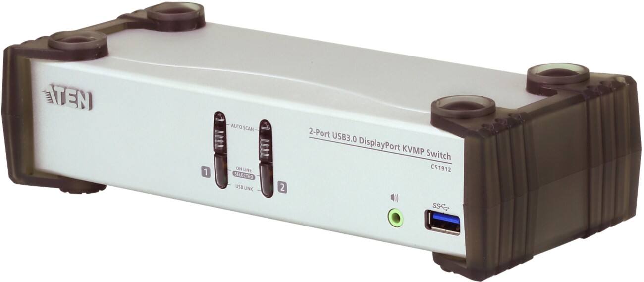 2-Port USB 3.0 DisplayPort KVMP Switch (Cables included)