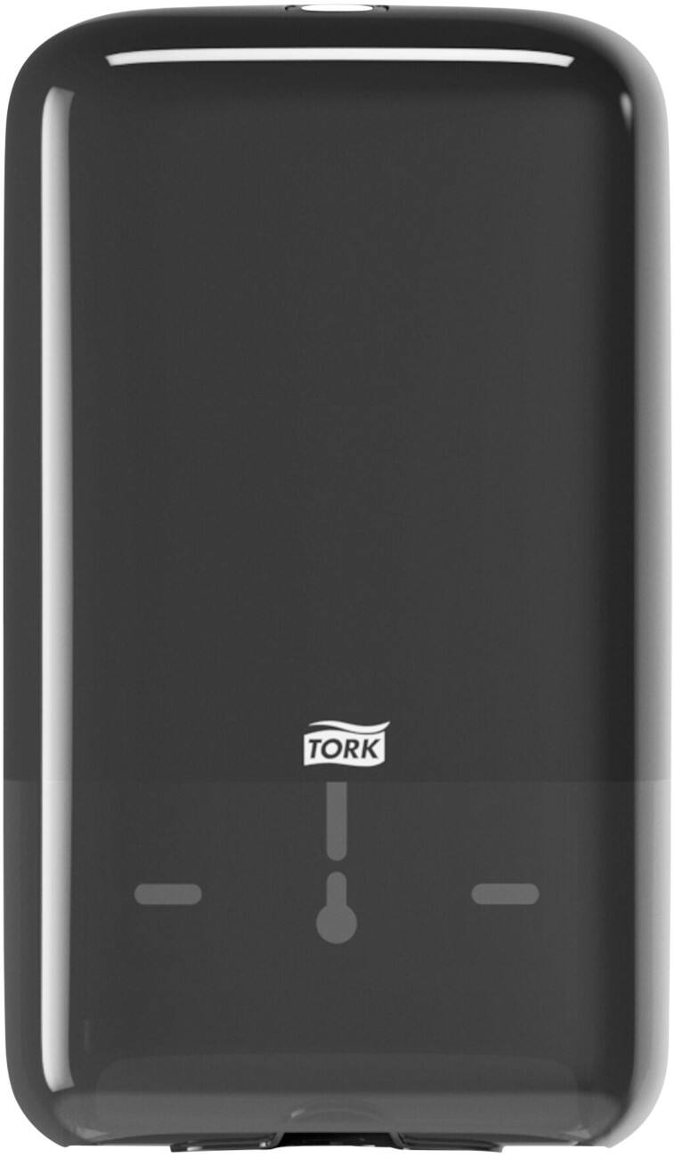 Tork Folded Toilet Paper Dispenser Black T3 Compact Elevation Range 556008