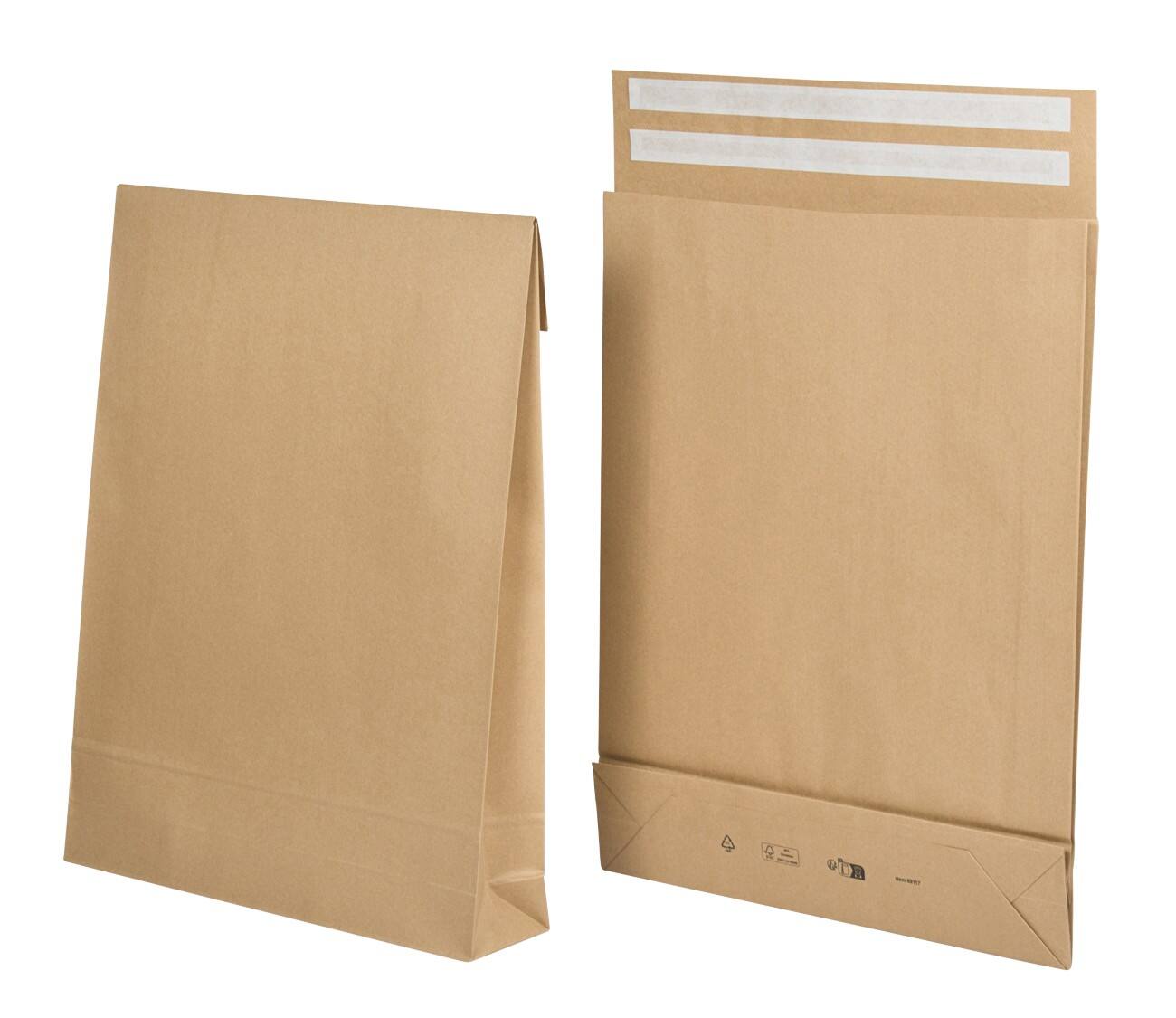 eGreen Mailing Bag Brown Plain 110 gsm Easy Open Pack of 100