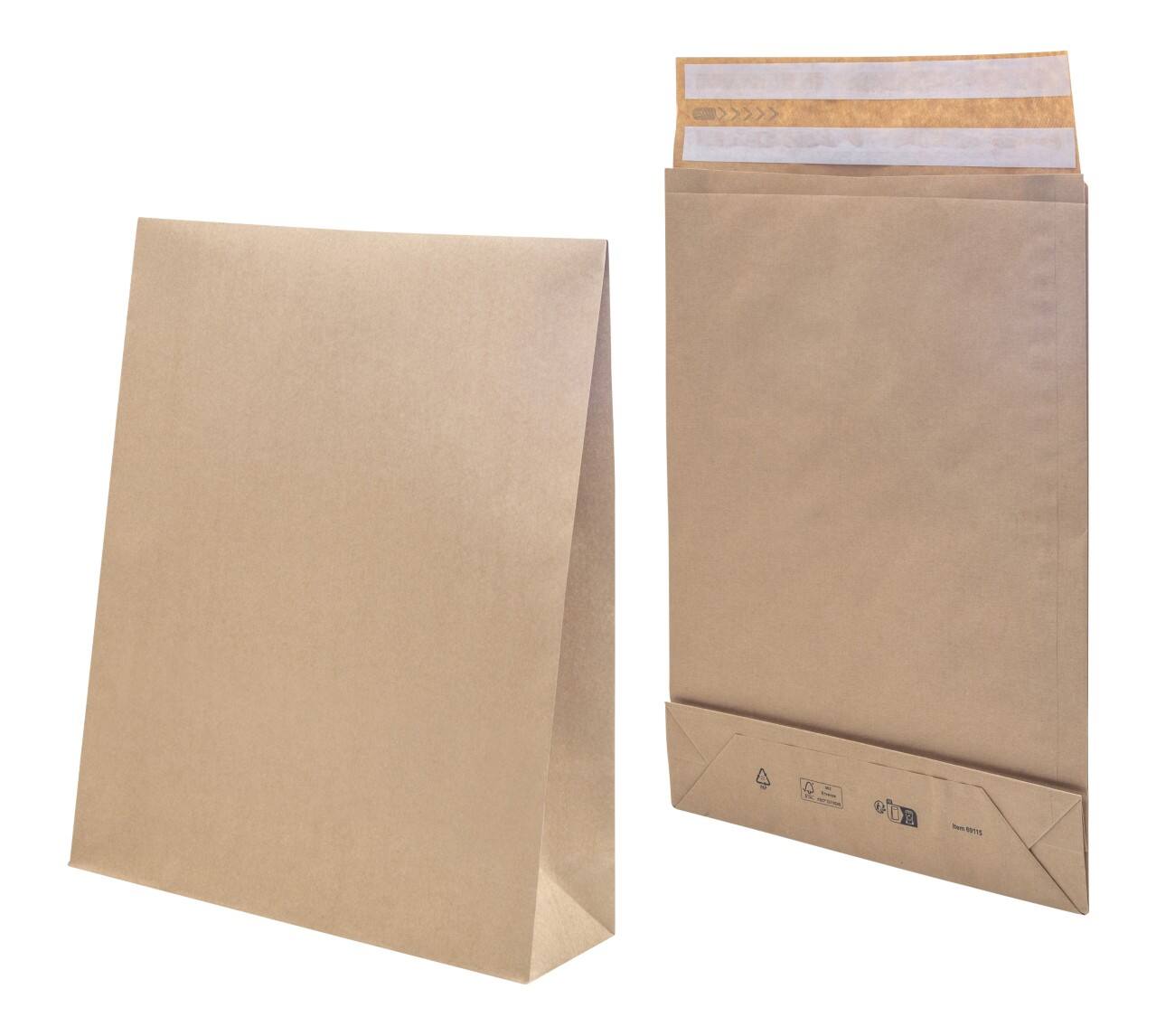 eGreen Mailing Bag Brown Plain 110 gsm Easy Open Pack of 200