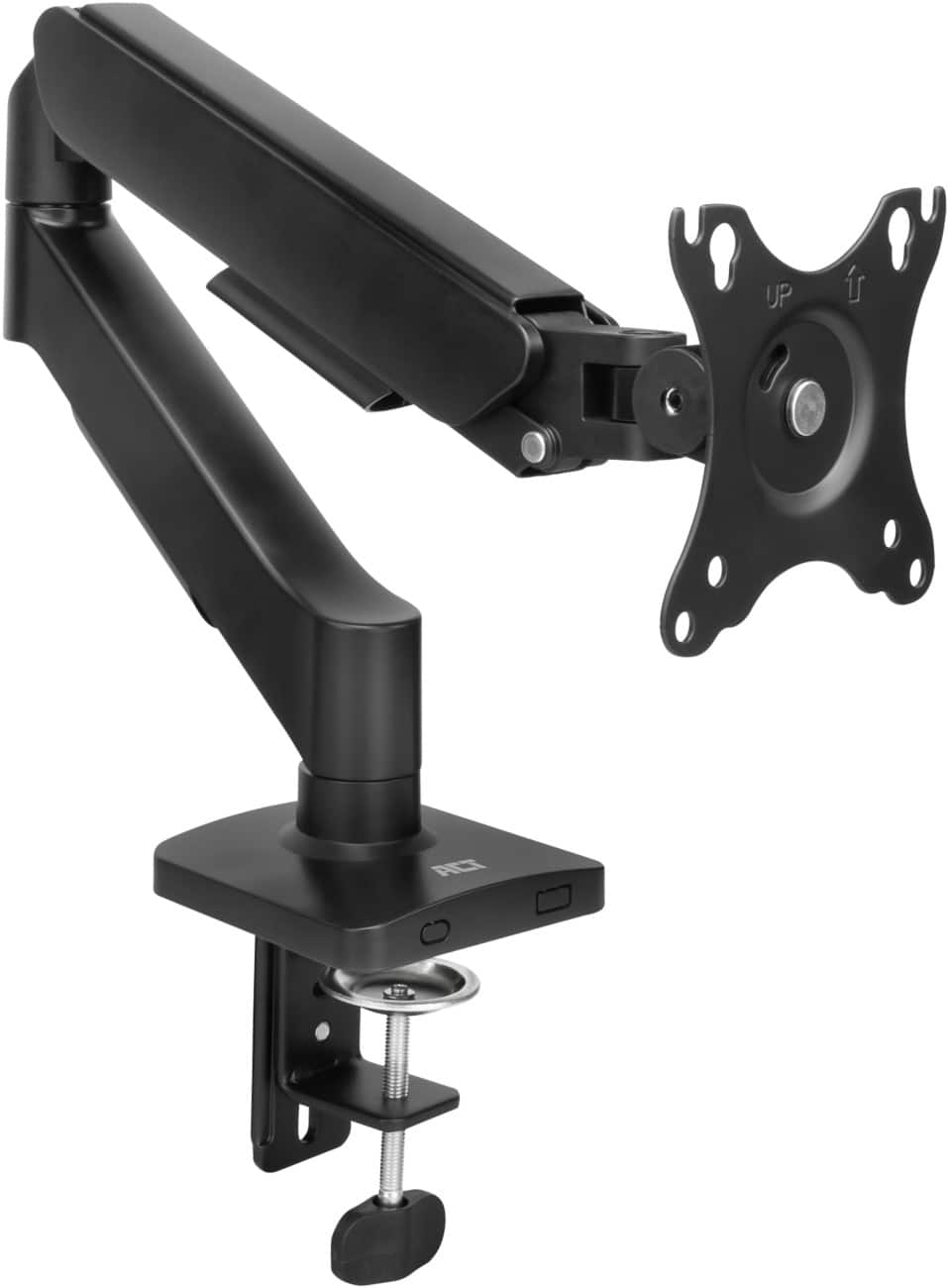 ACT Monitor Arm Height Adjustable 170 x 375 x 80 mm Black AC8313