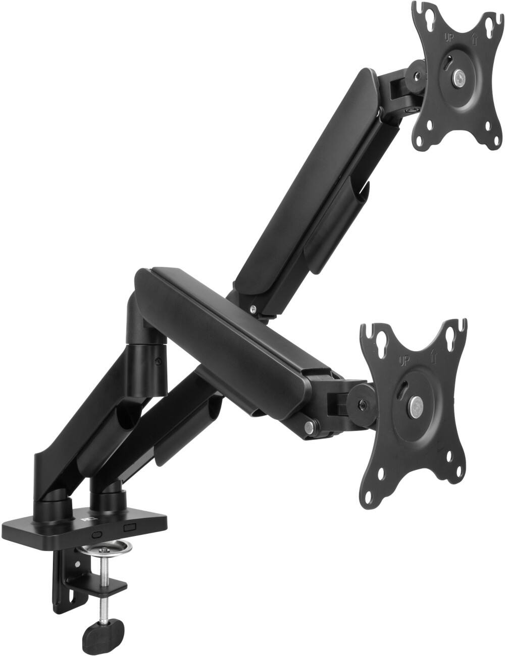 ACT Dual Monitor Arm Height Adjustable 170 x 380 x 130 mm Black AC8314