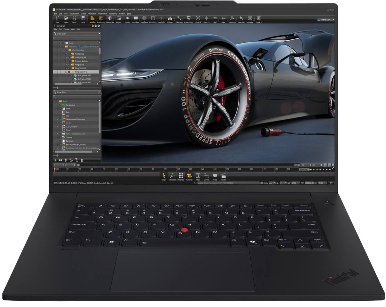 Lenovo ThinkPad P1 Gen 7 16 inch Laptop Intel Core Ultra 9 185H 32GB 1TB SSD NVIDIA RTX 2000 Ada WQXGA Windows 11 Pro Black