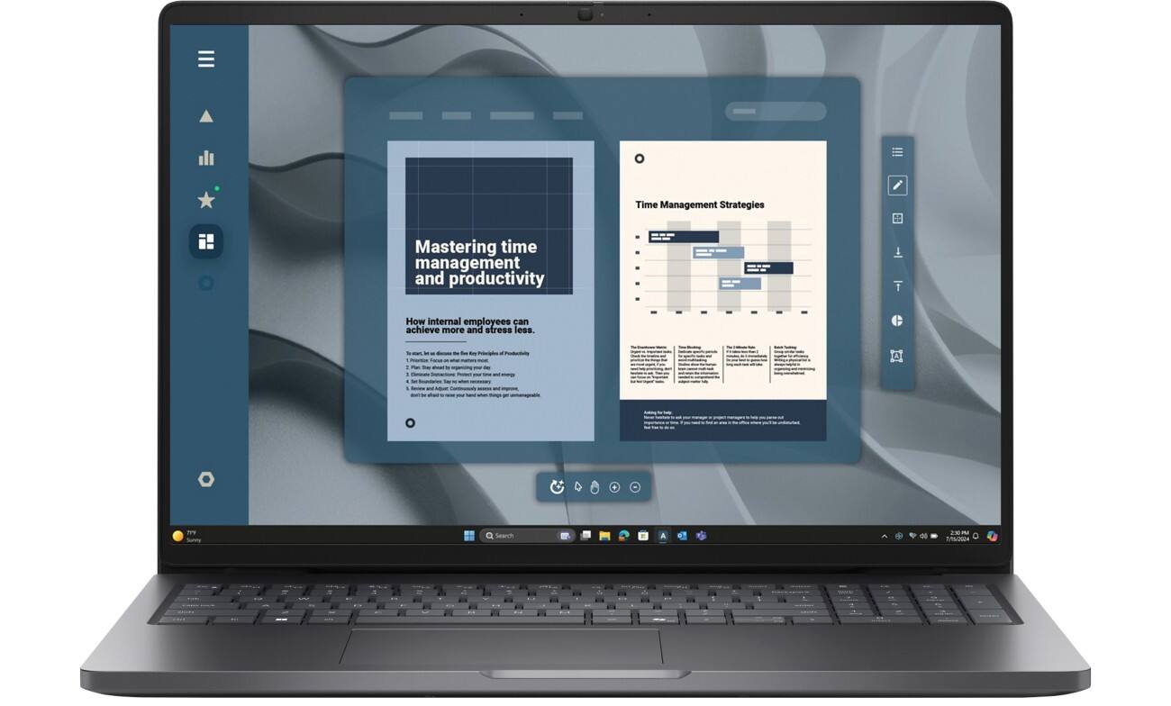 DELL Pro 16 16 inch Laptop AMD Ryzen 5 PRO 230 16GB 512GB SSD Full HD+ Windows 11 Pro Black PC16255