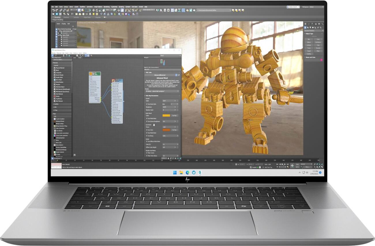 HP ZBook Studio G11 16 inch Laptop Intel Core Ultra 9 185H 64GB 1TB SSD NVIDIA RTX 3000 Ada WQUXGA Windows 11 Pro Grey