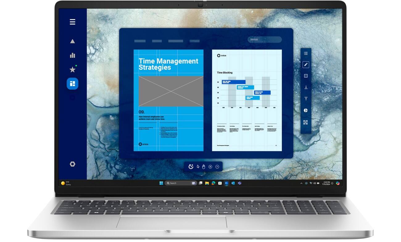 DELL Pro 16 16 inch Laptop Intel Core Ultra 5 235U 16GB 512GB SSD Full HD+ Windows 11 Pro Platinum PC16250