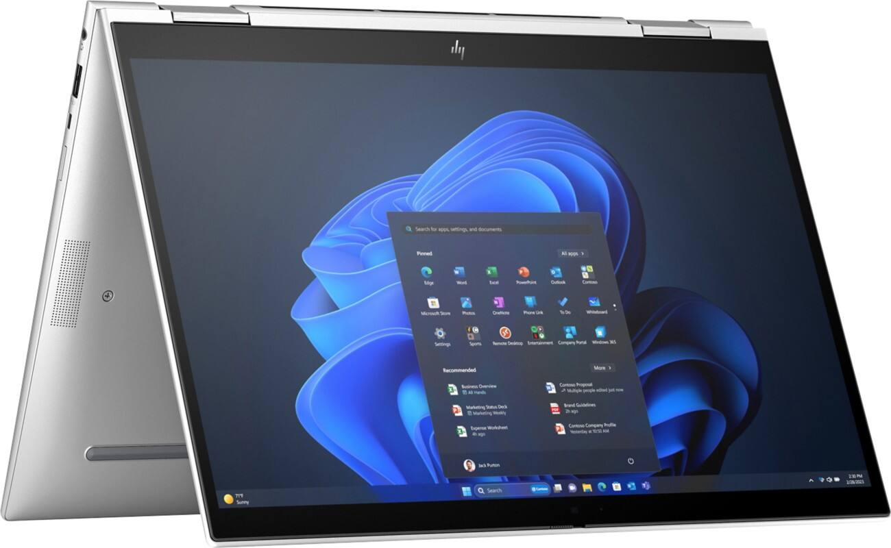 HP Elite x360 830 G11 13.3 inch Laptop Hybrid Intel Core Ultra 7 155U 32GB 1TB SSD WUXGA Touchscreen Windows 11 Pro Silver
