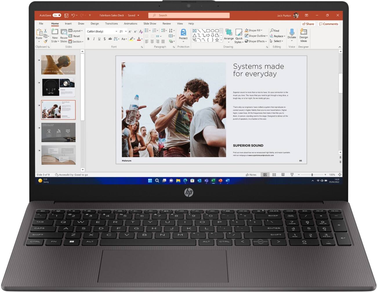 HP G10 15.6 inch Laptop Intel Core I5-1334U 8GB 512GB SSD Full HD Windows 11 Home Silver