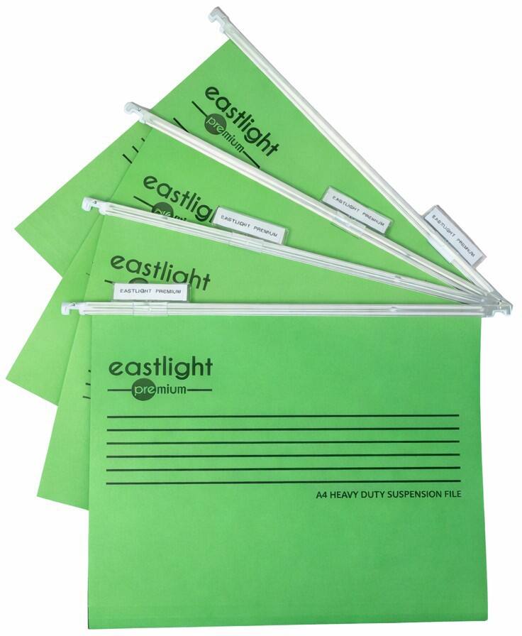 Eastlight Suspension File A4 15 mm 220 gsm Green Pack of 25