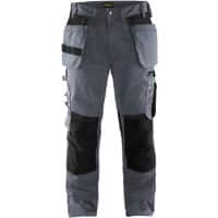 BLÅKLÄDER Trousers 15551860 Cotton, PL (Polyester) Grey, Black Size 32L