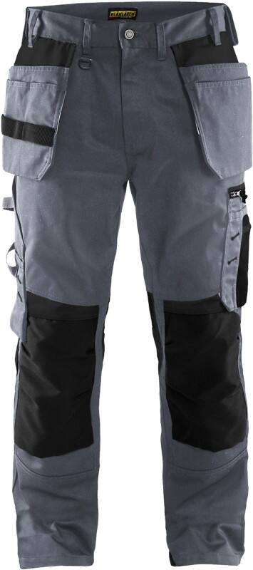 BLÅKLÄDER Trousers 15551860 Cotton, PL (Polyester) Grey, Black Size 49S