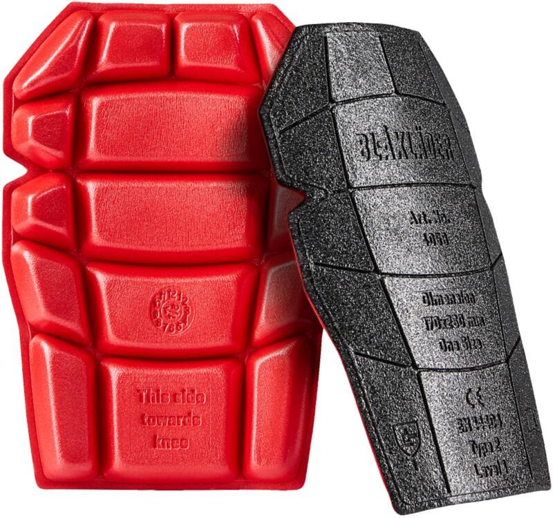 BLÅKLÄDER Knee Pads 40581203 PE (Polyethylene) Black, Red Size One size