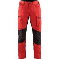 BLÅKLÄDER Trousers 14591845 Cotton, PL (Polyester) Red, Black Size 34R