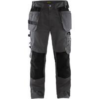 BLÅKLÄDER Trousers 15551860 Cotton, PL (Polyester) Black, Dark Grey Size 32L