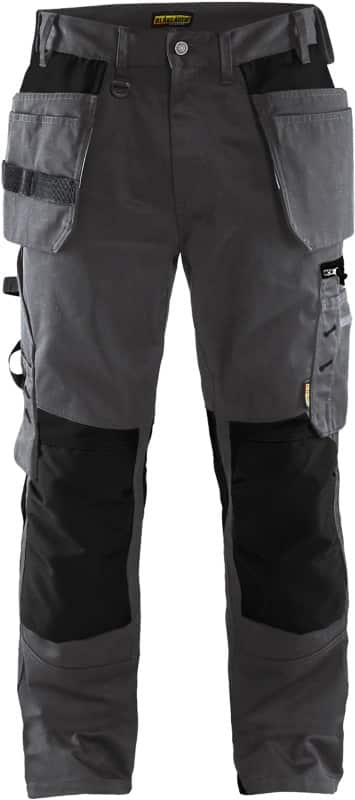 BLÅKLÄDER Trousers 15551860 Cotton, PL (Polyester) Black, Dark Grey Size 37S