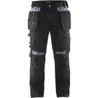 BLÅKLÄDER Trousers 15551860 Cotton, PL (Polyester) Black, Grey Size 32L