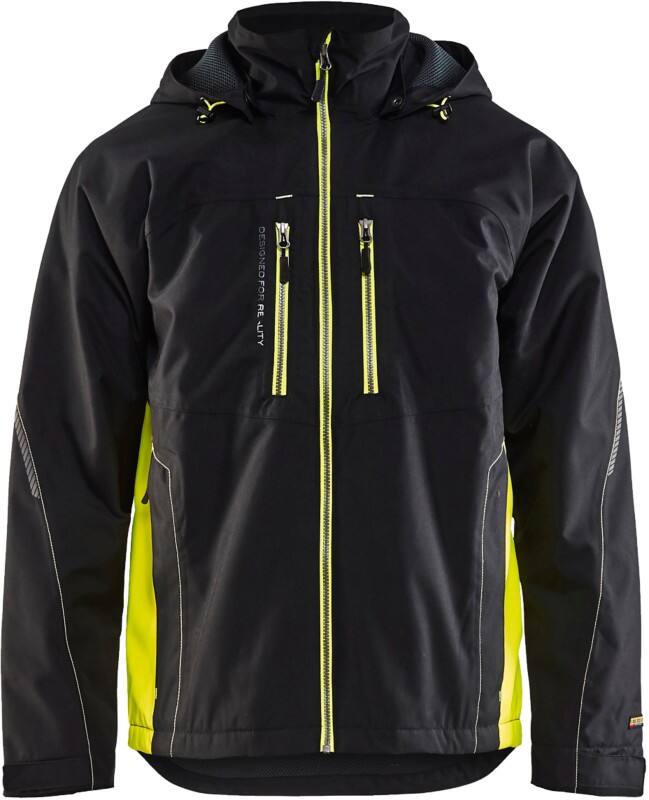 BLÅKLÄDER Jacket 48901977 PL (Polyester) Black, Yellow Size XL
