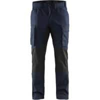 BLÅKLÄDER Trousers 14591845 Cotton, PL (Polyester) Dark Navy, Black Size 34R