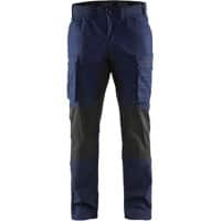 BLÅKLÄDER Trousers 14591845 Cotton, PL (Polyester) Navy Blue, Black Size 32R